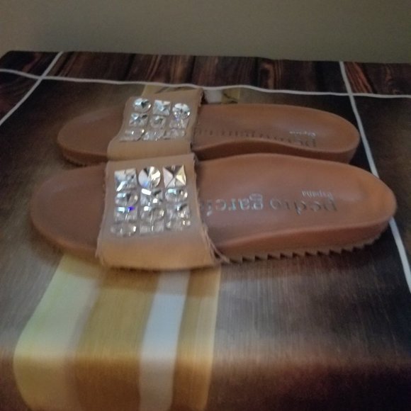 Pedro Garcia Adana Shoe  Buttery soft leather Rhinestones Slide SZ 5 - Picture 5 of 8